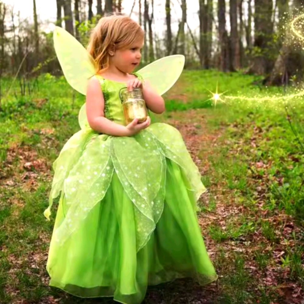 Kids Green Fairy Costume
